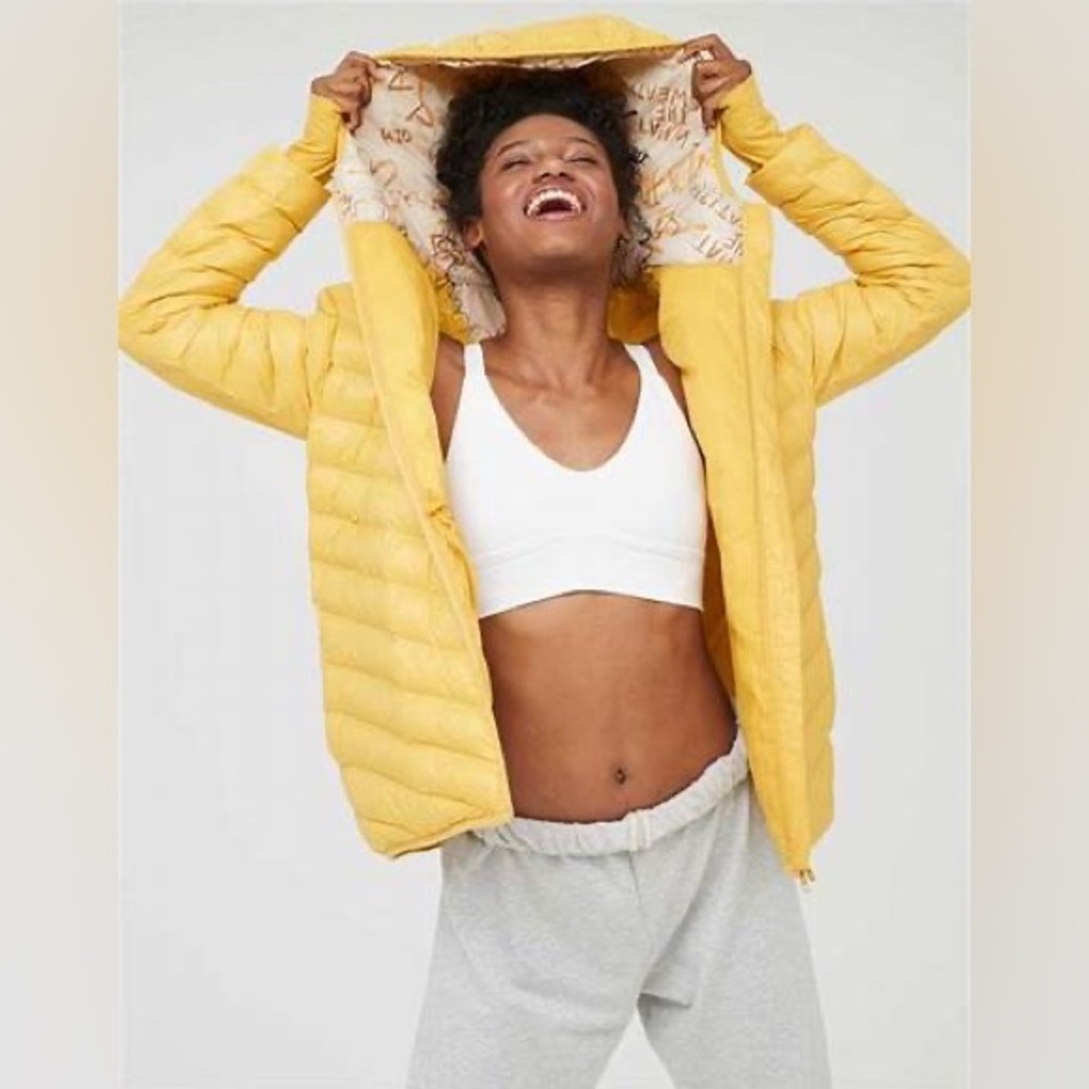 Aerie Offline Puffer Jacket Yellow